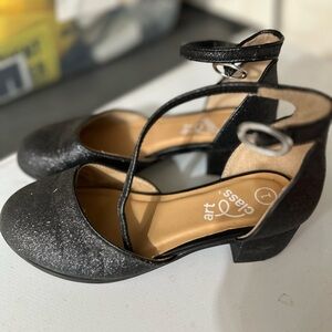 Art Class Girls Size 1 Black Sparkle 1.25” Heels from Target